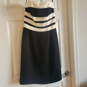 Shani black and ivory cocktail dress - size 6